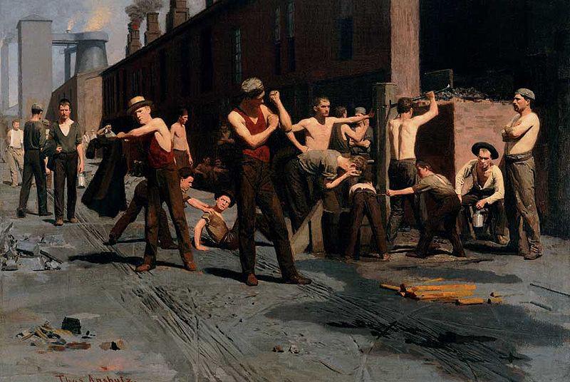 Thomas Pollock Anshutz The Ironworker's Noontime oil painting image